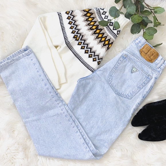 Guess by Marciano Denim - VINTAGE Green Label Guess Marciano 'Mom' Jeans